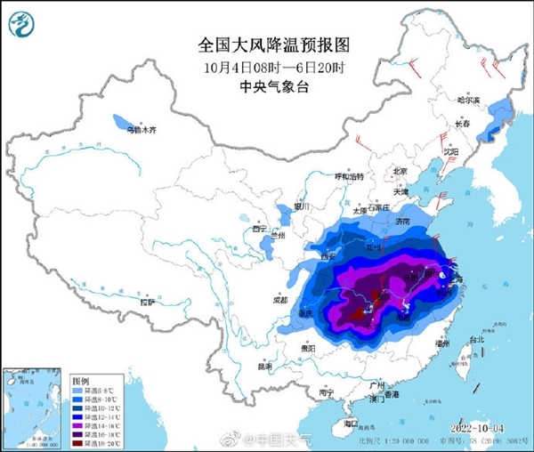 大范围寒潮预警发布：多地已加入下雪群聊 南方高温近乎终结