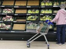 Leere Supermarktregale in Großbritannien: Eier, Tomaten und Gurken werden knapp