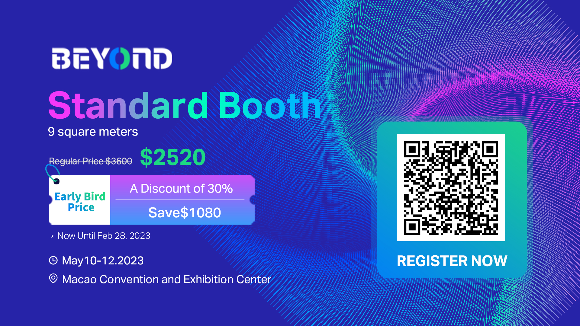 BEYOND Expo 2023 early bird tickets for booths on sale, limited time 30% discount