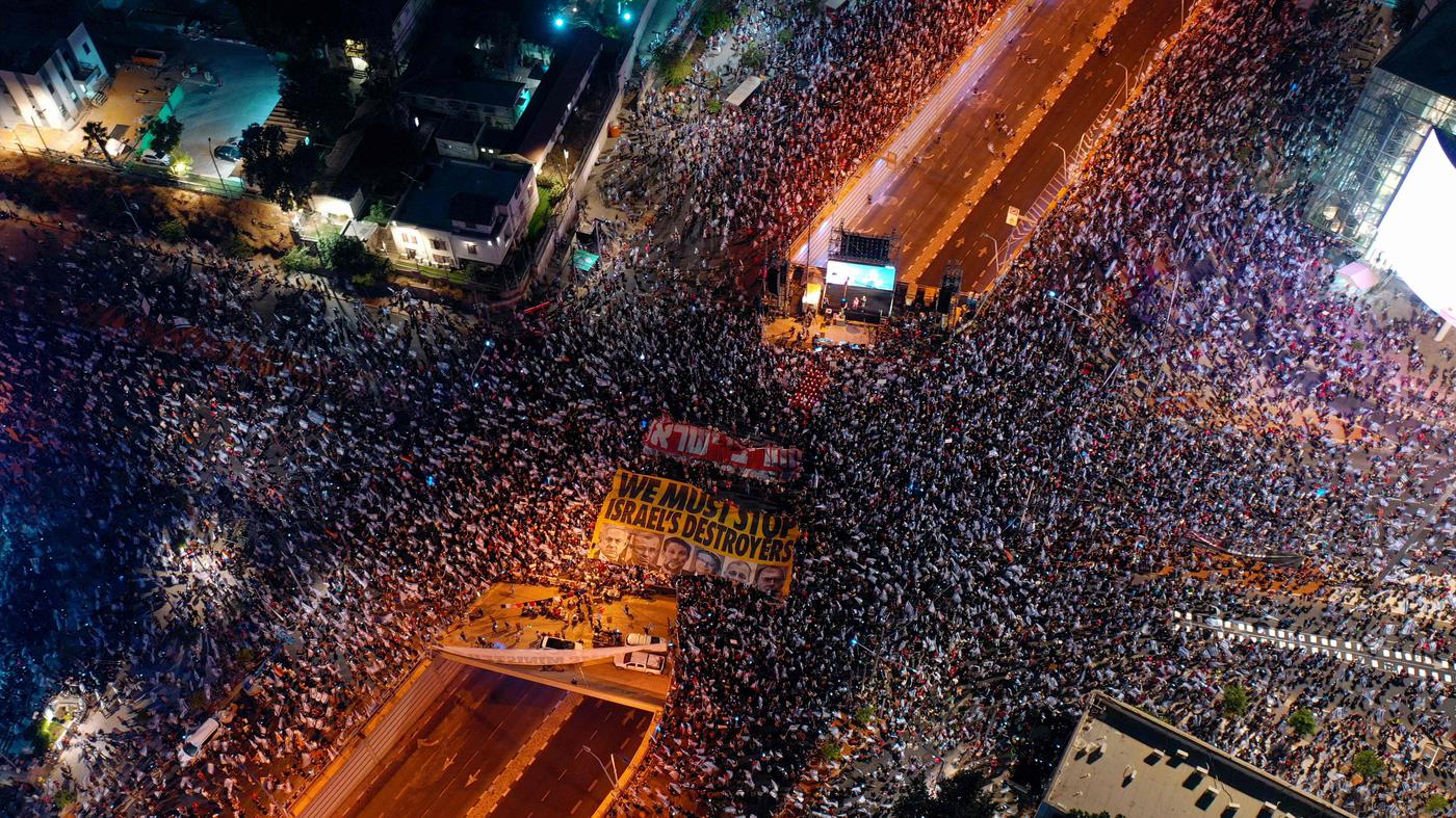 Erneute Massenproteste gegen Netanjahus Pläne: Zehntausende Israelis demonstrieren gegen Justizreform