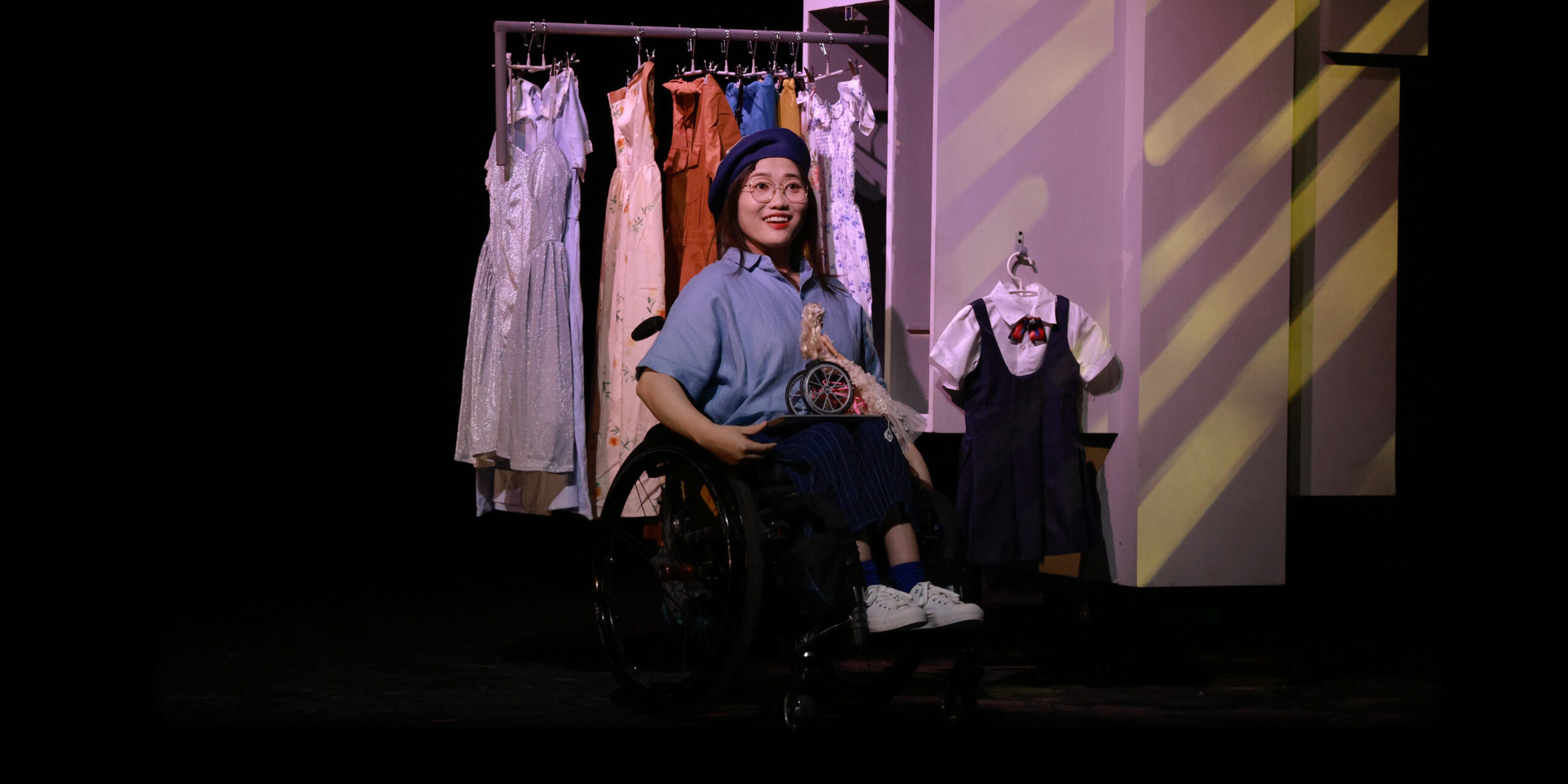 On Stage and in a Wheelchair