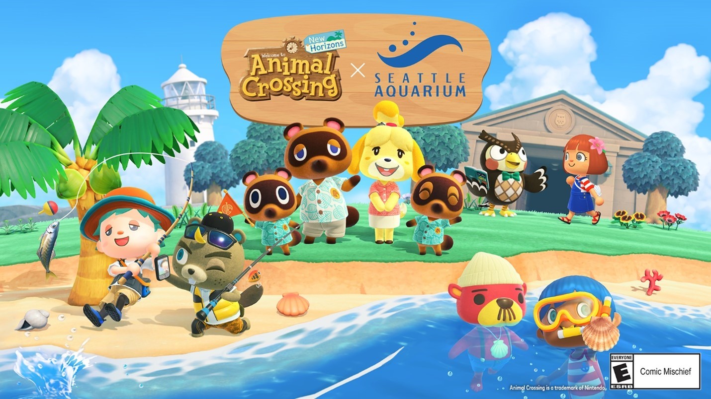 Animal Crossing： New Horizons 體驗西雅圖水族館