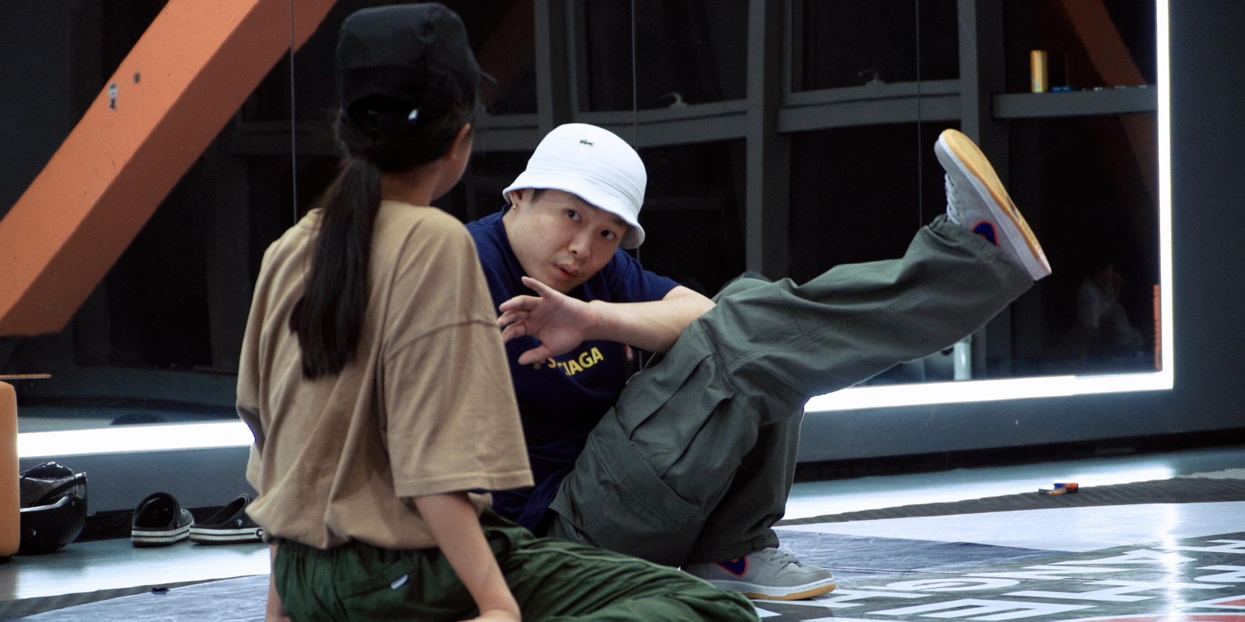 Olympic Stage Set, Young Chinese Dance to the Breaking Beat