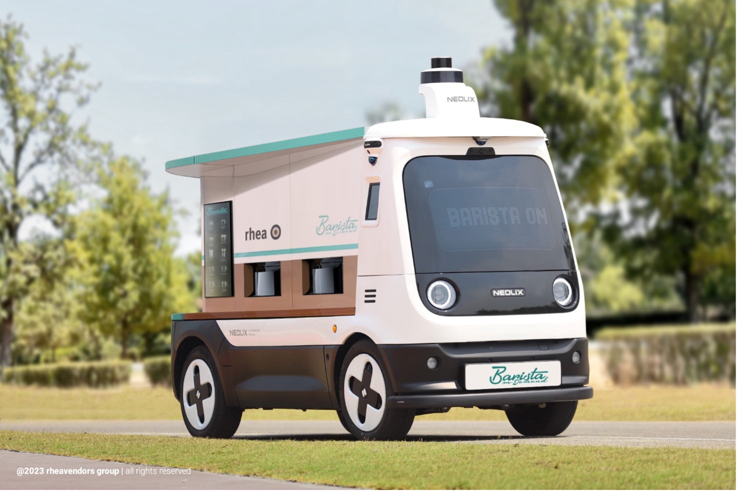 Italian vending machine company Rhea partners with Chinese robo-delivery firm Neolix to debut self-driving coffee vehicle