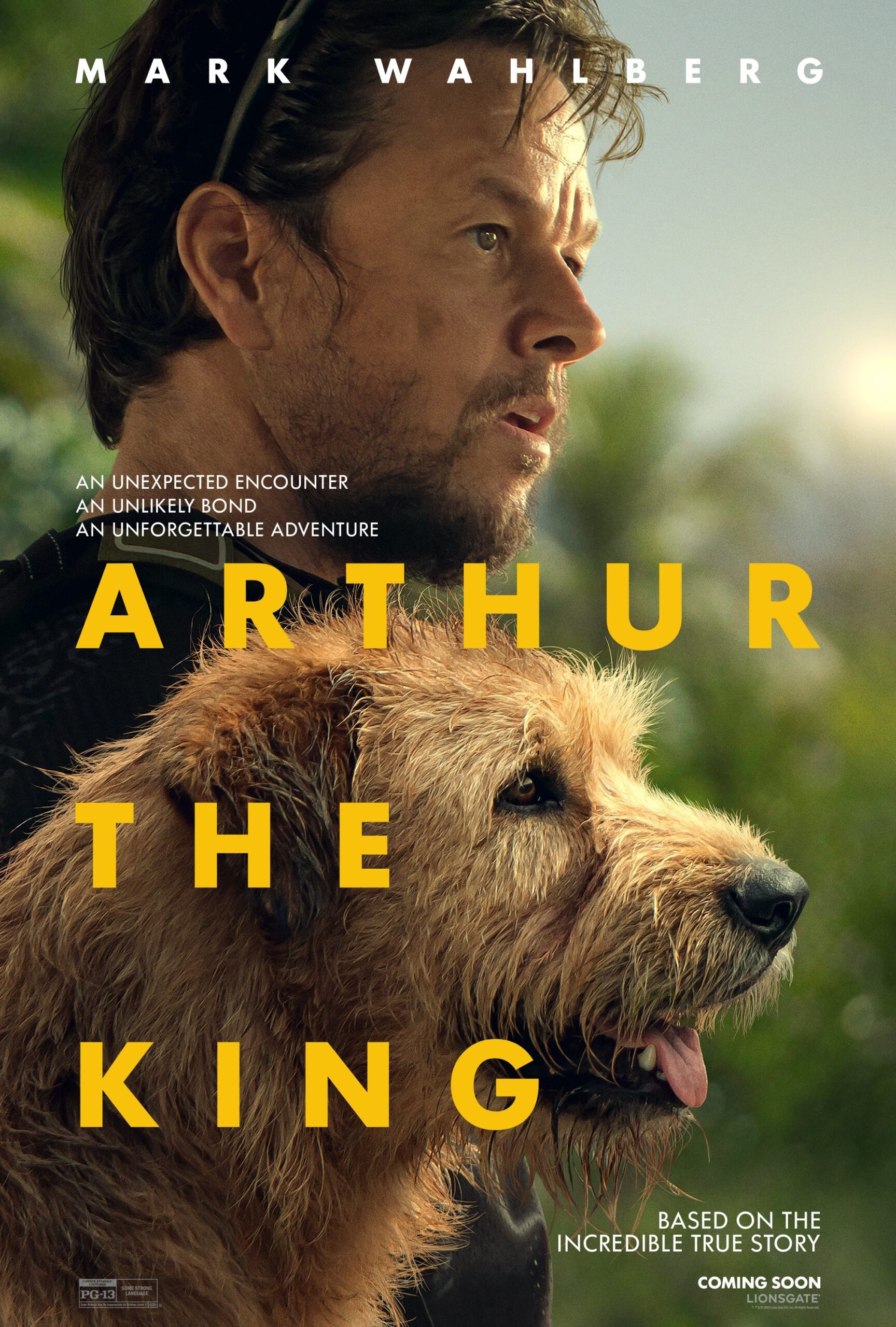 馬克·沃爾伯格（Mark Wahlberg）在Arthur the King中與一隻流浪的不可思議的狗合作Arthur the King