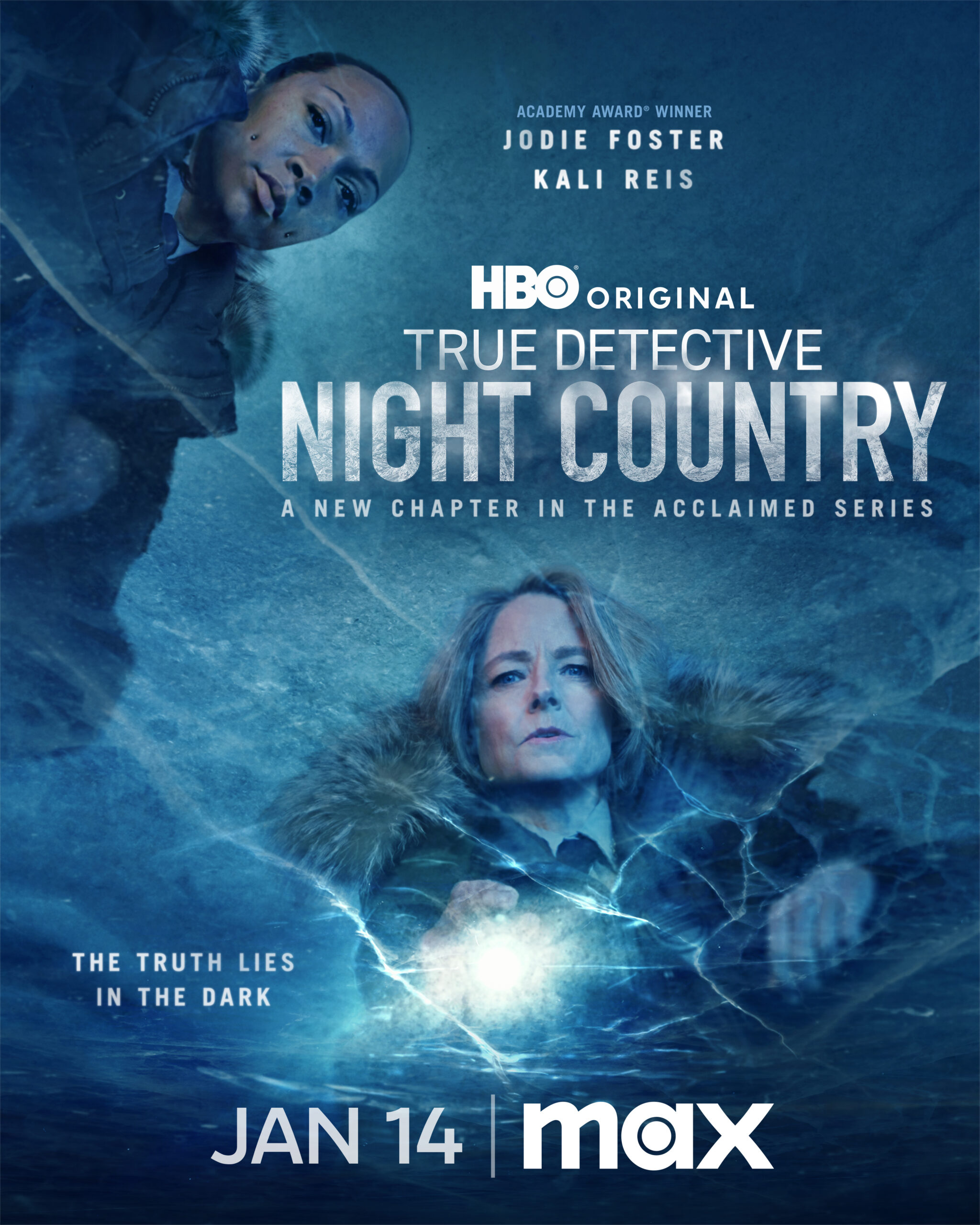 True Detective: Night Country True Detective: Night Country 預告片看到裘蒂·福斯特在冰下挖掘真相