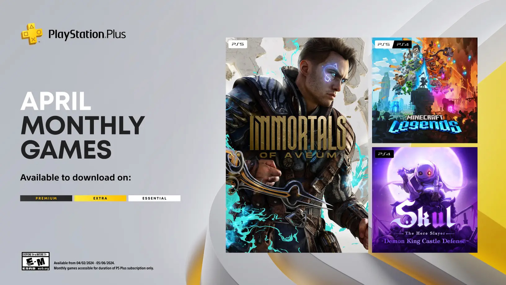 PlayStation Plus 將於 4 月贈送 Immortals of Aveum、Minecraft Legends 和 Skul