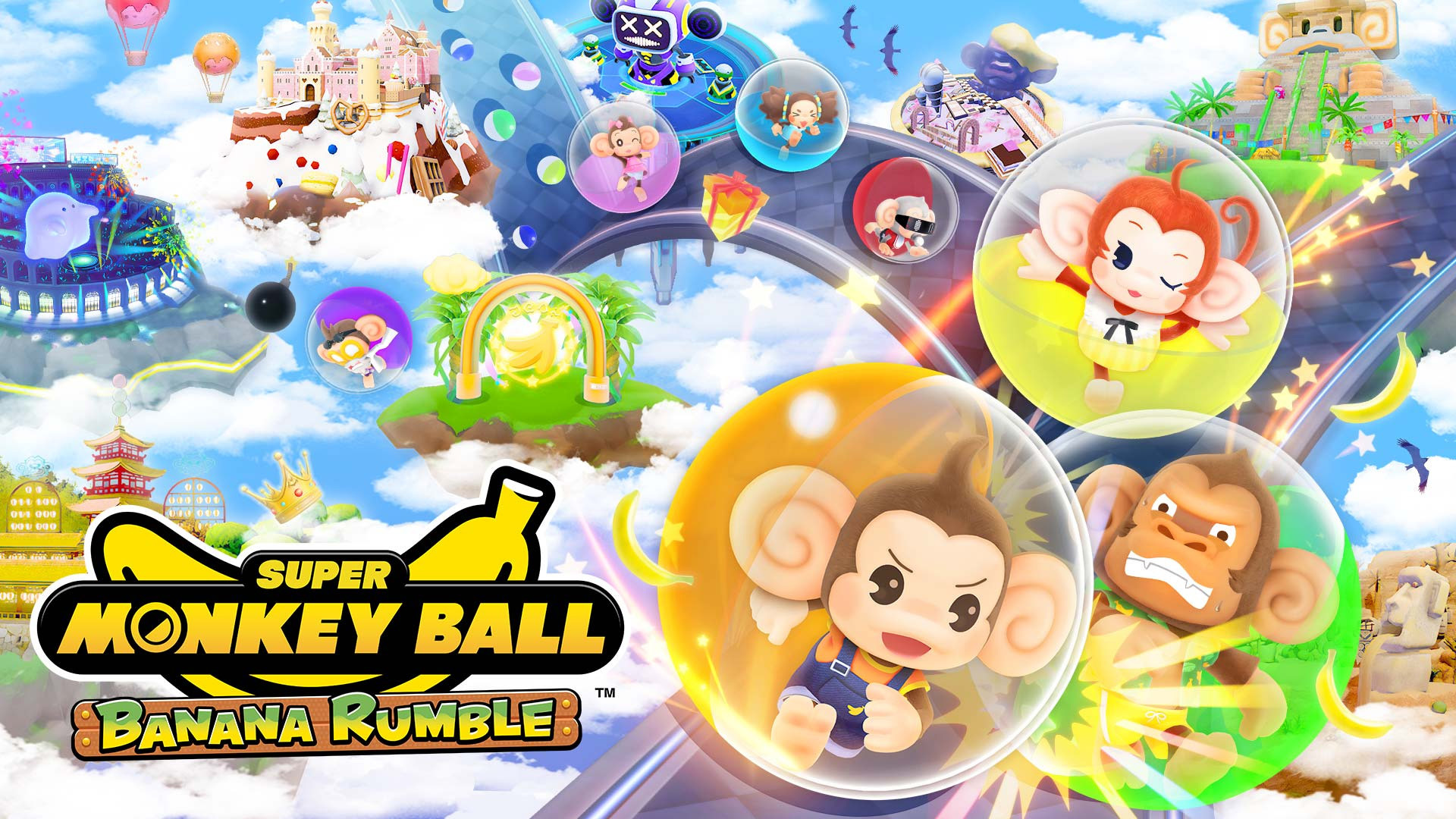 Super Monkey Ball Banana Rumble 在新的多人遊戲預告片中顯示