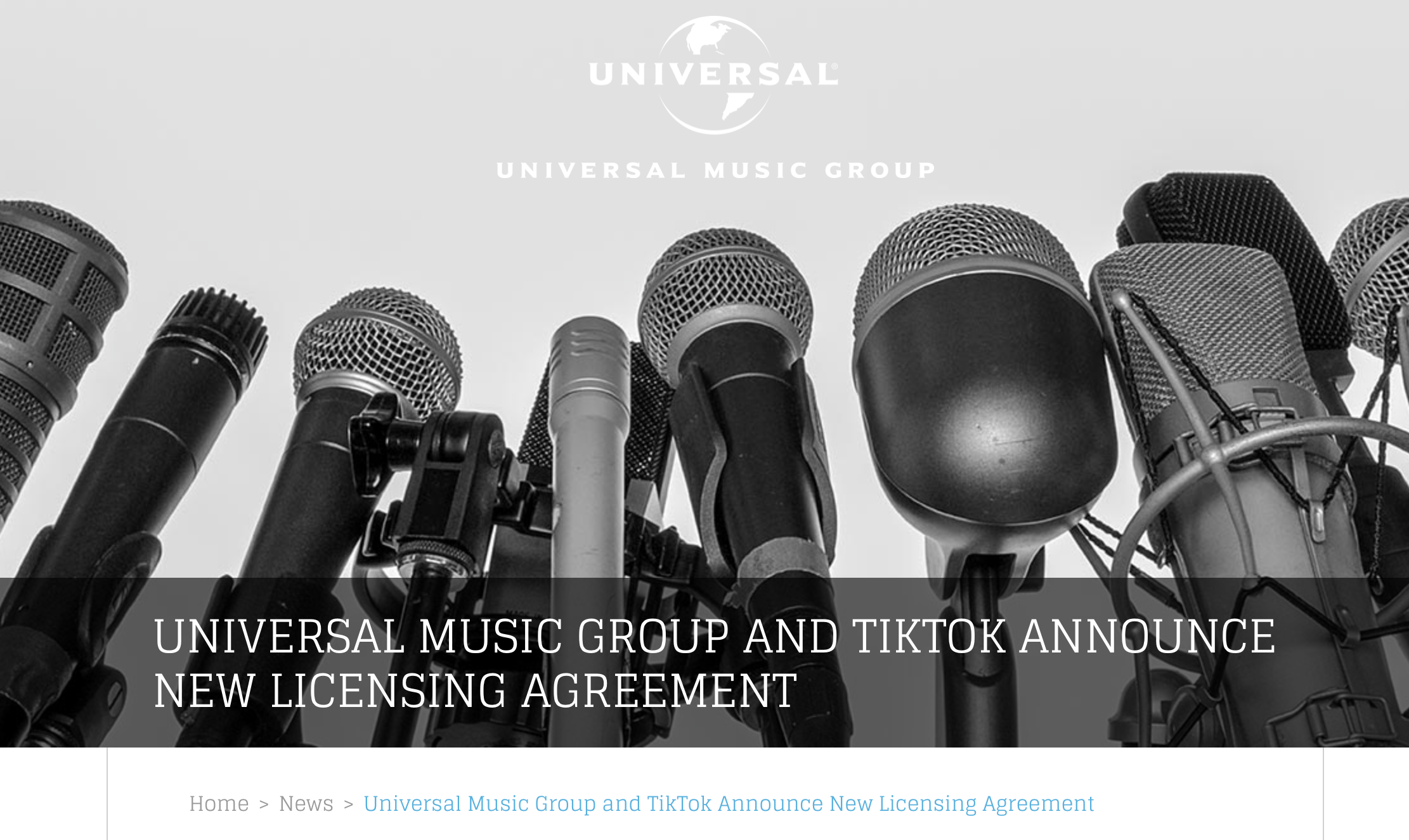 Universal allows artists back to TikTok under a new deal