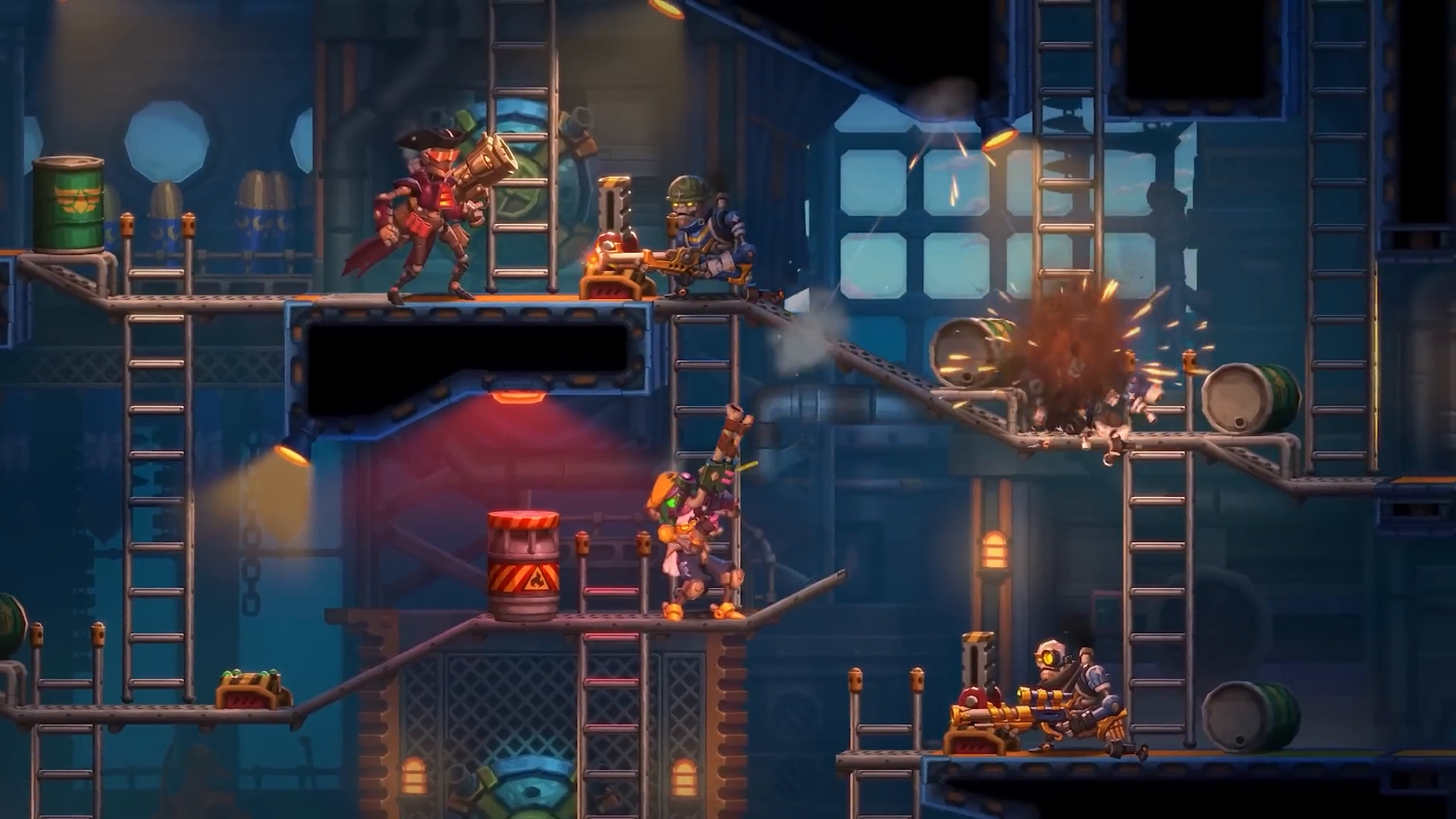 從 Steamworld Heist II 查看新遊戲玩法