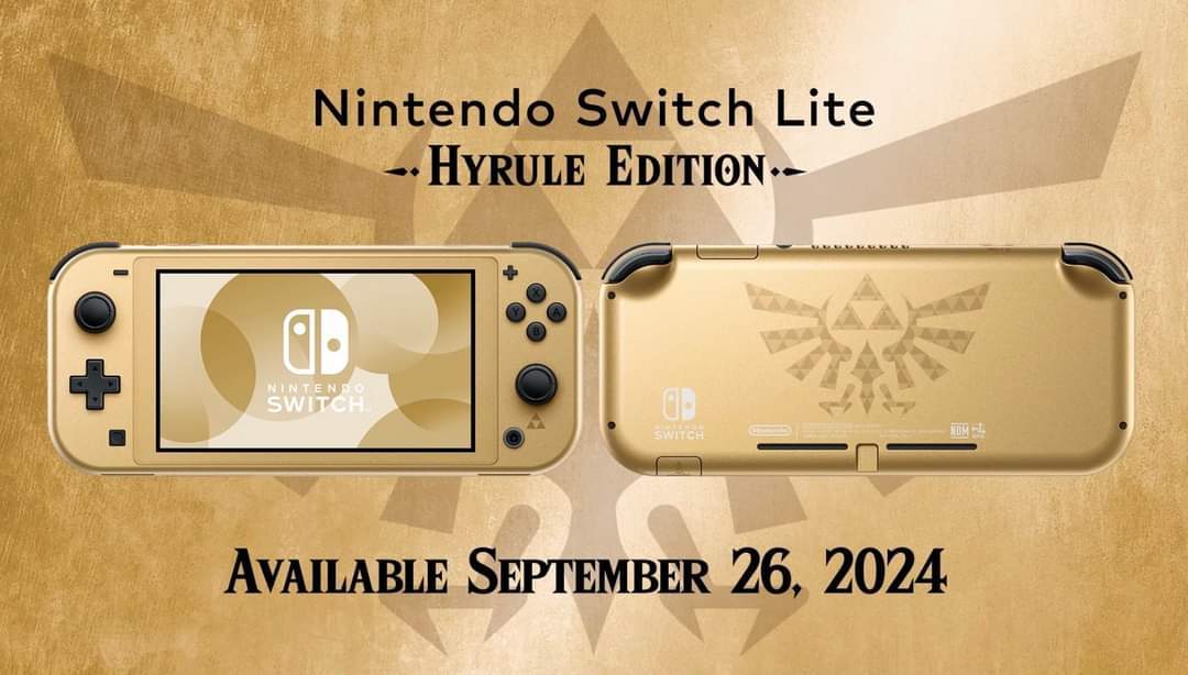 Switch Lite Hyrule 版將於今年秋天發佈