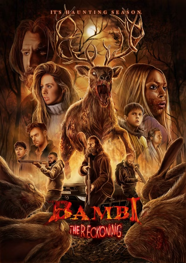 小鹿斑比在 Bambi: The Reckoning 的海報中看到紅色